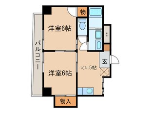 センチュリ－マンションの物件間取画像